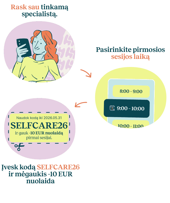 Su Hedepy, psichoterapija pritaikoma tau. 