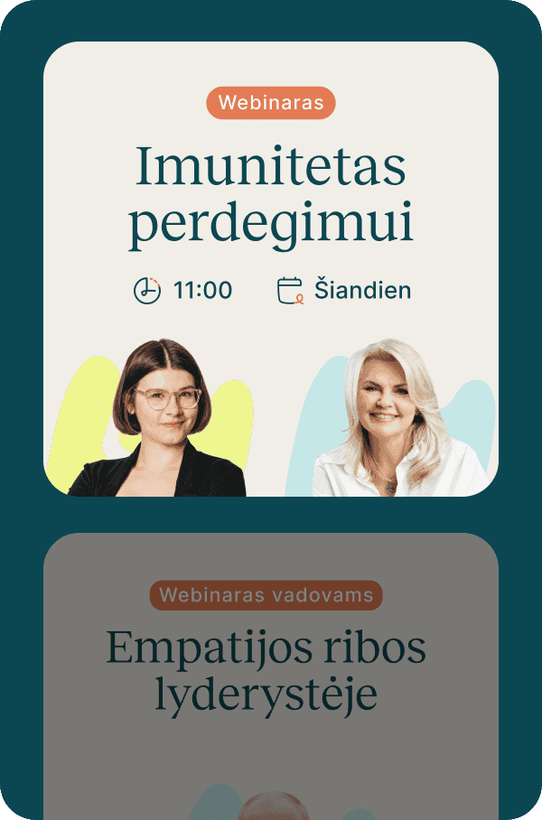 Galimybė dalyvauti specialiai pritaikytuose seminaruose ir nuotoliniuose renginiuose